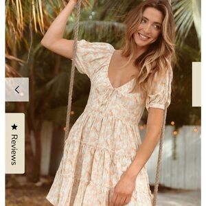 NWT KREWE DU Q Samos Honey Floral Dress